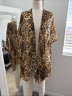 Naven Leopard-Print sheer Top